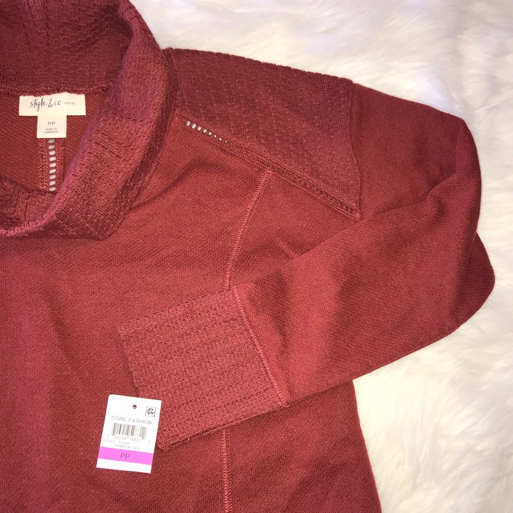 Style & Co Petite Plus Cowl Neck Top - Picture 4 of 7